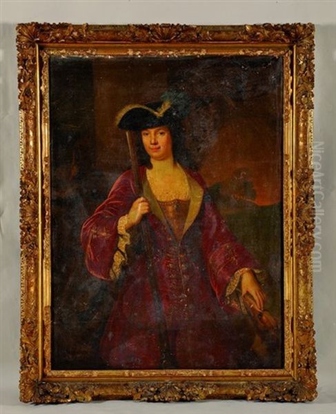 Portrait D'anne Asse De Boismoret, Epouse De Bernard De Boismoret, Avocat Au Parlement De Rouen - view 1