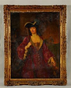 Portrait D'anne Asse De Boismoret, Epouse De Bernard De Boismoret, Avocat Au Parlement De Rouen by Francois Jouvenet the Younger