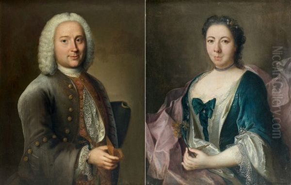 Portrait D'homme (+ Portrait De Femme; 2 Works) - view 1