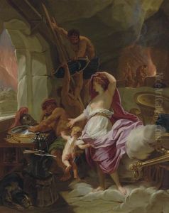 Venus At The Forge Of Vulcan by Jean-baptiste Jouvenet