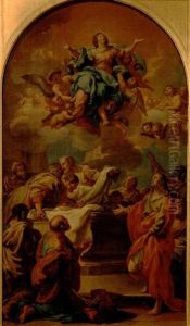 L'assomption De La Vierge by Jean-baptiste Jouvenet