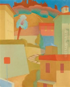 Landskap, Menton by Torsten Jovinge