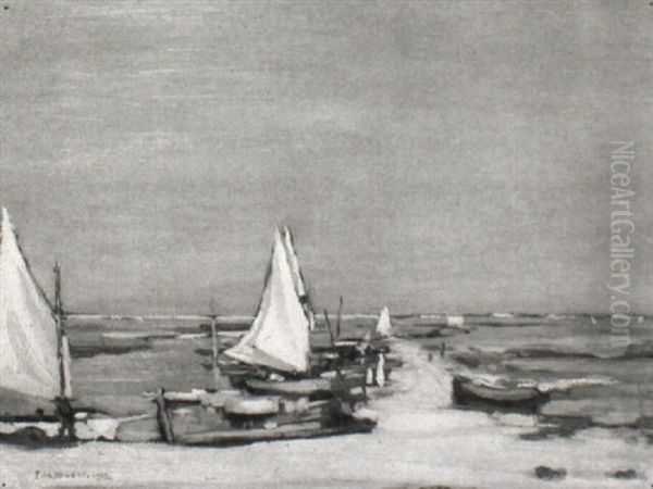 Boats On A Beach - view 1