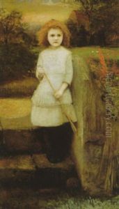 Portrait Of A Girl Holding An Arrow Portrait Of A Girl Holding An Arrow