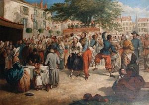 A Boulogne Carnival by Thomas Musgrave Joy