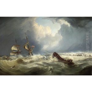 The Rescue Of The Survivors Of The Brig "henry" by William Joy