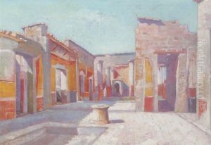 The Villa Of The Mysteries, Pompeii by Amedee Joyau