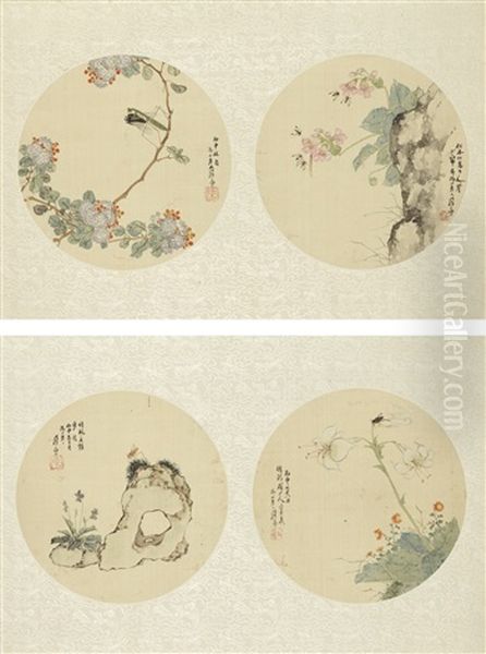 Insects And Flowers (4 Works) - view 1