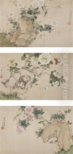 Flowers And Insects by Ju Lian