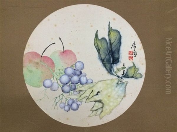 Chinese Painting By Ju Lian Mounted With No Frame - view 1