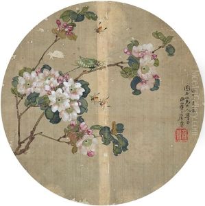 Flowers And Bees by Ju Lian