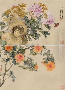 Flowers (+ Grasshopper; 2 Works) by Ju Lian