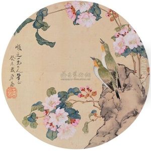 Flower And Birds by Ju Lian