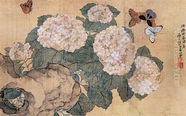 Flowers And Butterfly - view 1