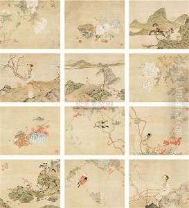 Landscape In Ancient Style (album Of 12) by Ju Lian