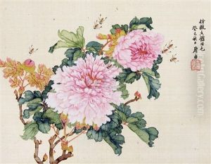 Flower And Bee by Ju Lian