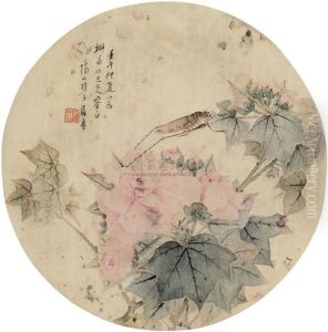 Grasshopper And Flower by Ju Lian