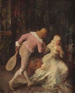 Galantes Liebespaar by Ernst Juch