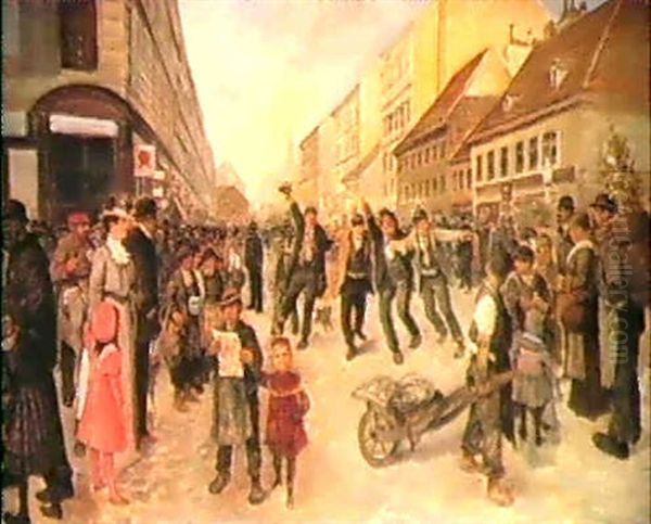 A Street Scene In Vienna - view 1