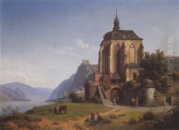 Die Werner Kapelle In Oberwesel Am Rhein - view 1