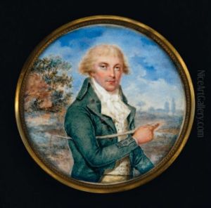 Portrait De Samuel Turner En Redingote Verte Tenant Une Cravache Sous Le Bras, Vu Dans Un Paysage