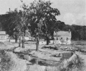 Stream By A Farmhouse Stream By A Farmhouse