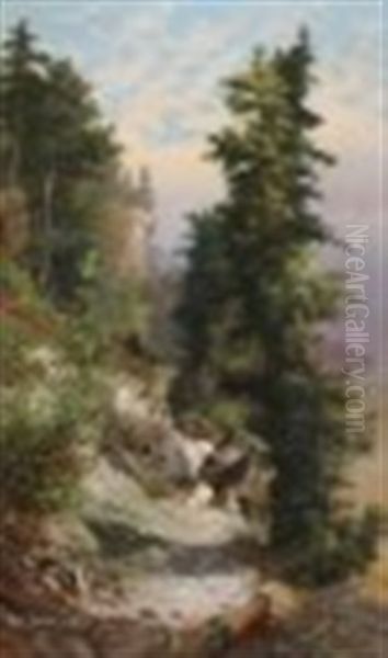 A Hillside Picnic; 1894 - view 1