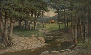 Trees Along A Winding Stream by William Lee Judson