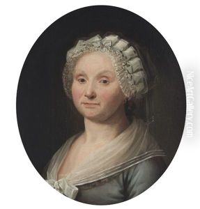 A Portrait Of A Woman Wearing A Bonnet