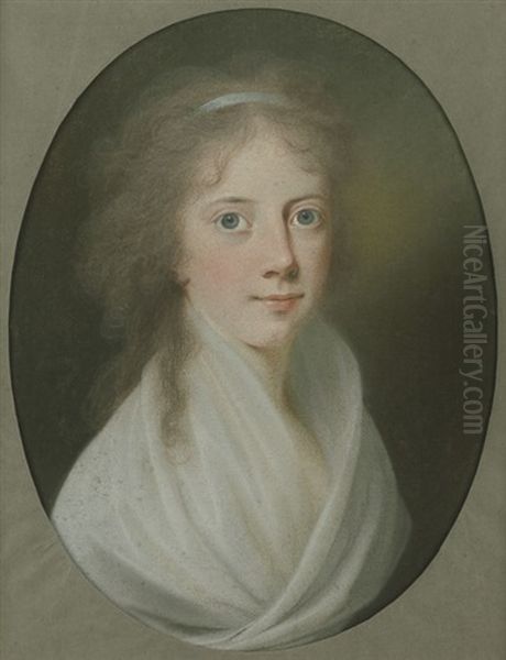 Portrat Einer Jungen Frau (sophie Hesevig Agathe Gyldenstierne Sehested, Geb. Kaas) - view 1