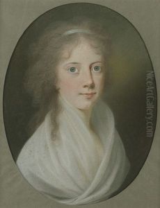 Portrat Einer Jungen Frau (sophie Hesevig Agathe Gyldenstierne Sehested, Geb. Kaas)