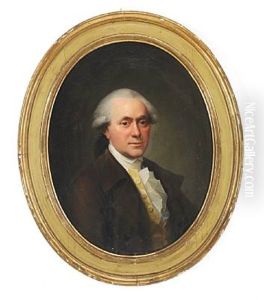 Portrait Of Baron Heinrich Von Bolten (1734-1790) In A White Shirt With Ruffles