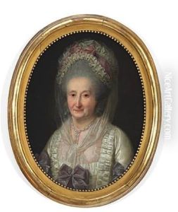 Portrait Of Christiane Magdalene Harboe, Nee Jacobi (1732-1804) by Jens Juel