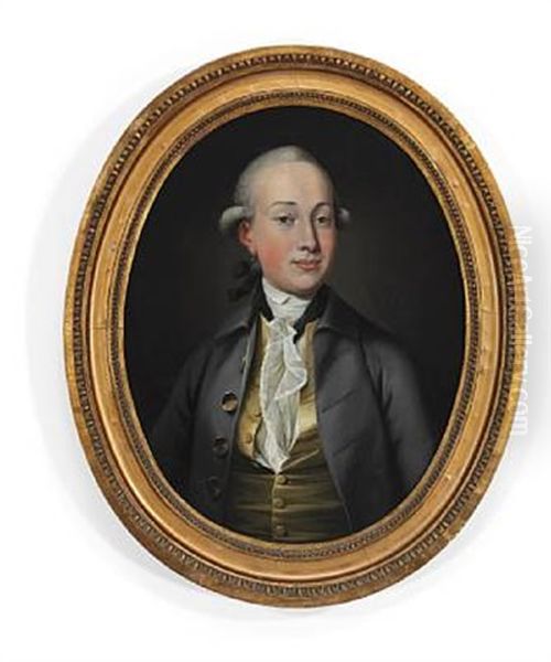 Elegant Gentleman In A Yellow Vest And A Grey Jacket - view 1