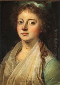 Portrait Of Queen Marie Sophie Frederikke Married To Frederik Vi