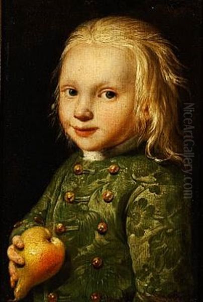 Portrait Of Brother Hannibal Vilhelm Ludvig Maaloe (+ Sister Wilhelmine Maaloe, Lrgr; Pair) - view 1