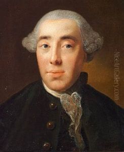 Portrait Of A Gentleman With A Wig And A Greenish Coat, Presumably Hannibal Wedell, Count