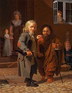 The Copenhagen Jew Obligeert And The Roman Beggar Bajocco In The Streets Of Copenhagen