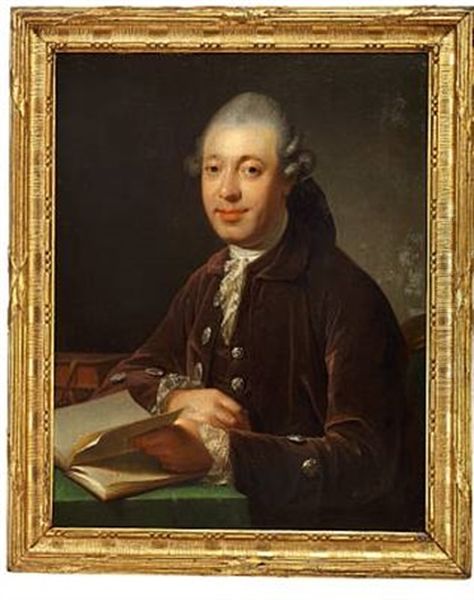 Portrait Of Asiatisk Kompagni Christophe Battier (+ Portrait Of Anna Elisabeth Battier; Pair) - view 1