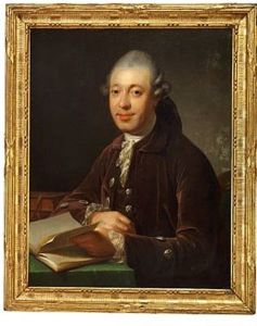 Portrait Of Asiatisk Kompagni Christophe Battier (+ Portrait Of Anna Elisabeth Battier; Pair) thumbnail