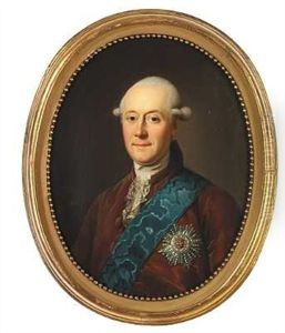 Portraet Af A. P. Bernstorff I Rod Dragt Baerende Elefantordenens Bla Band Og Stjerne
