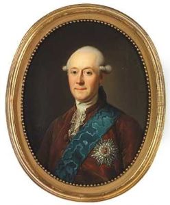 A. P. Bernstorff  I Rod Dragt Baerende Elefantordenens Bla Band Og Stjerne