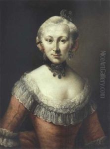 Portrait De Jeune Femme by Jens Juel