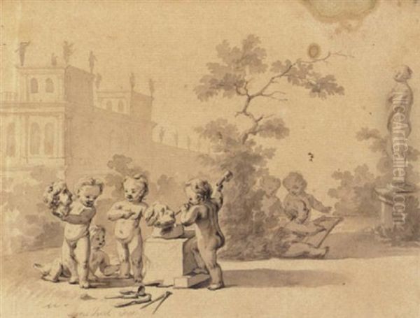 Allegorisk Fremstilling Af Billedhuggerkunsten - view 1