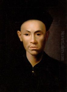 Portraet Af Den Kinesiske Dreng Quinquia Portraet Af Den Kinesiske Dreng Quinquia