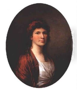 Portrait Of Juliana Marguretha, Countess Of Walterstorff, Bust Length, Wearing A Russet Dress And A Head Band