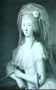 Portrait Af Ung Kvinde I Hvid Kjole Portrait Af Ung Kvinde I Hvid Kjole