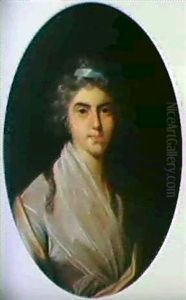 Portraet Af Louise Philippine Monod F. De Conninck Gift 1793med Pastor Ved Den Reformerte Kirke I Kobenhavn Jean Monod