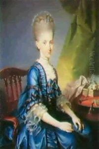 Portraet Af En Dame Af Familien Gruneisen by Jens Juel