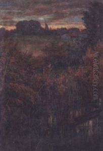 Evening On The Marsh by Alfred Juergens